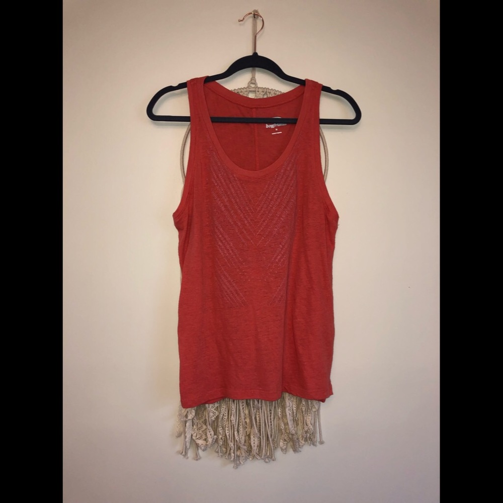 Orange AND Black Loose Fit Tank Top